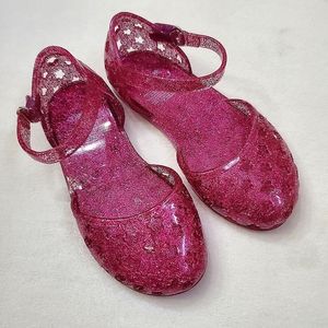 Gymboree Pink Glitter Jelly Shoes Toddler Girls Size 8